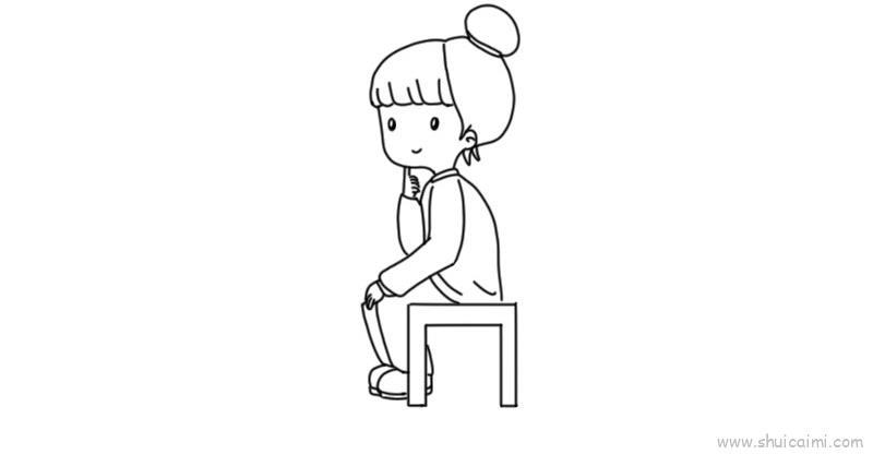 思考问题儿童画怎么画 思考问题简笔画好看