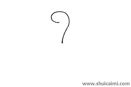 火烈鸟彩色儿童简笔画