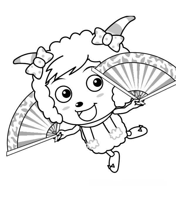 喜羊羊简笔画 喜羊羊简笔画可爱