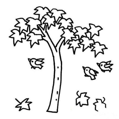 秋天简笔画图片大全 秋天简笔画图片大全带颜色