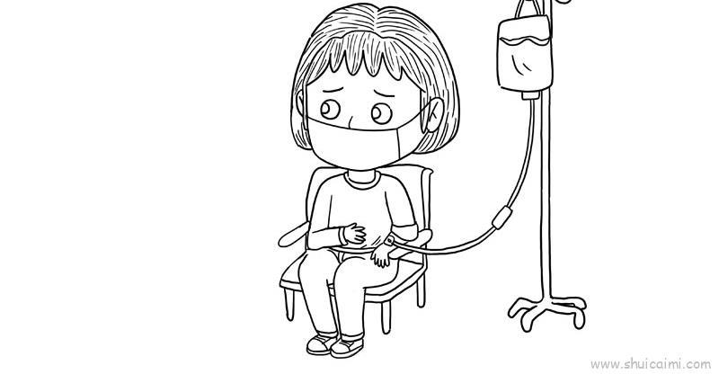 肺炎儿童画怎么画 肺炎简笔画简单