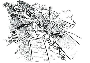 清岩古镇怎么画简笔画 清岩古镇图片欣赏