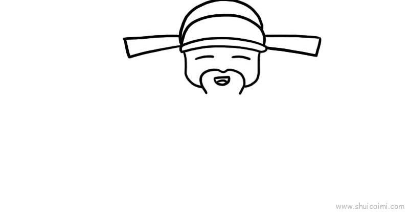 财神儿童画怎么画 财神简笔画图片大全