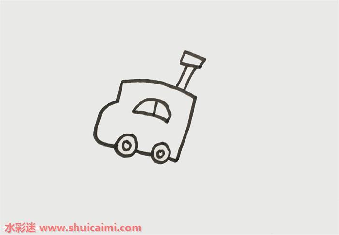 火车怎么画 好看火车简笔画步骤图