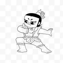 葫芦娃简笔画图片 金刚葫芦娃简笔画彩色