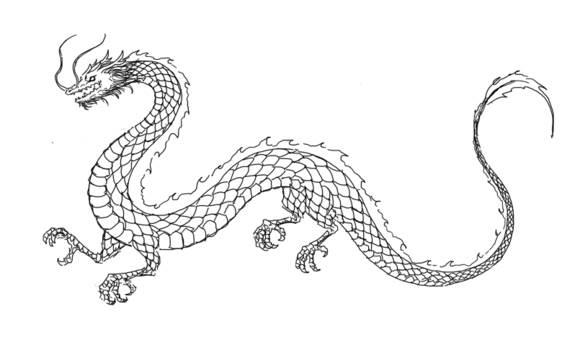 中国龙简笔画 中国龙简笔画简单霸气