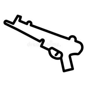 枪简笔画图片大全 狙击枪简笔画图片大全
