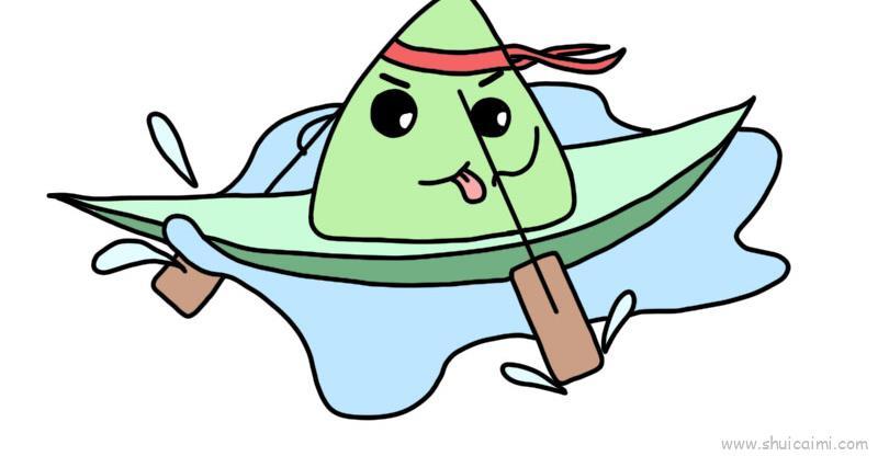 粽子儿童画怎么画 粽子简笔画简单