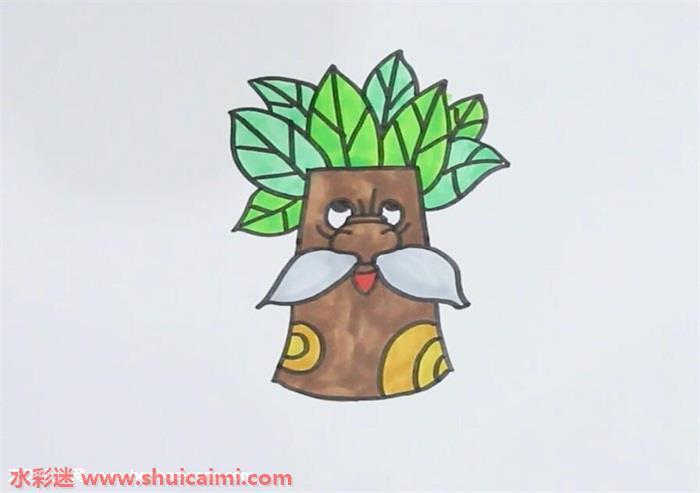 树爷爷怎么画 树爷爷简笔画图片