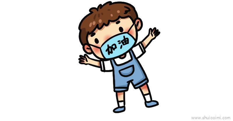 抗击肺炎儿童画儿童画怎么画 抗击肺炎儿童画简笔画图片大全