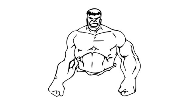 绿巨人简笔画怎么画 绿巨人简笔画步骤