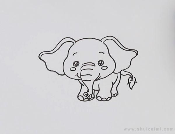 大象简笔画怎么画 大象简笔画简单又好看