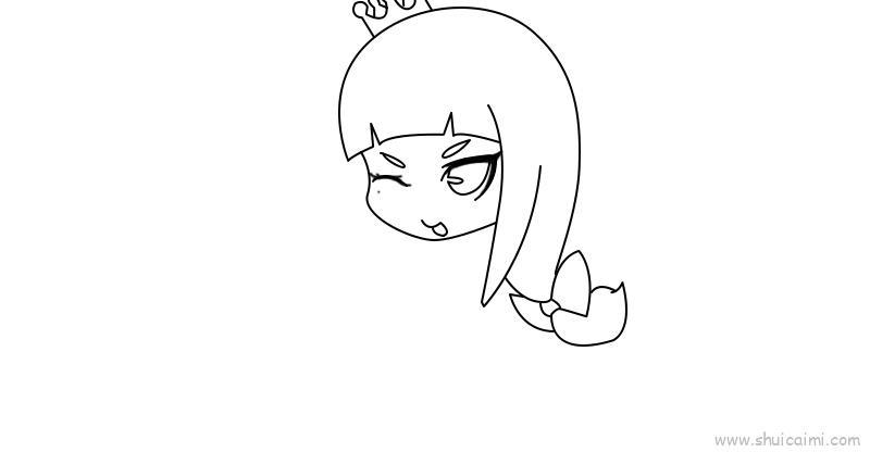 叶罗丽公主儿童画怎么画 叶罗丽公主简笔画图片