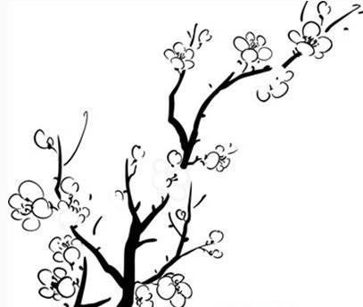 梅花树简笔画图片大全 梅花树简笔画图片大全儿童画