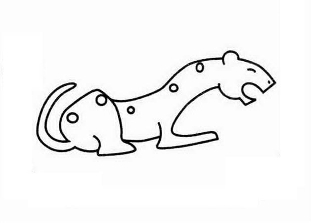 豹子简笔画 豹子简笔画凶猛又简单