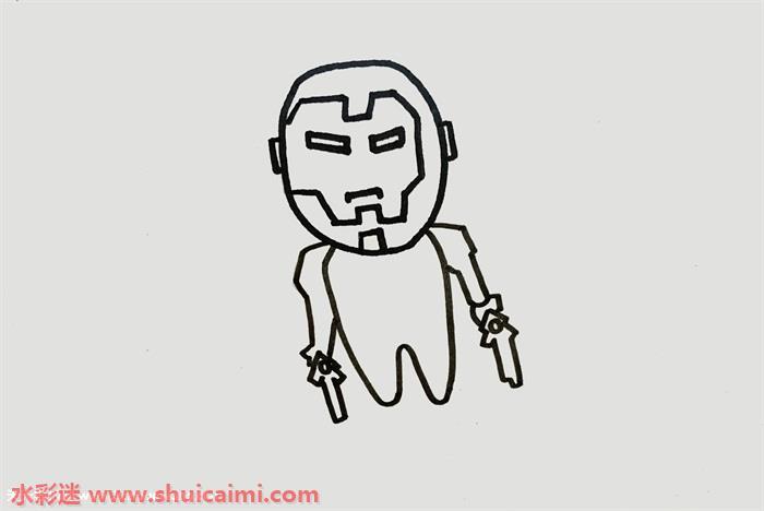 钢铁侠怎么画 钢铁侠简笔画图片大全彩色