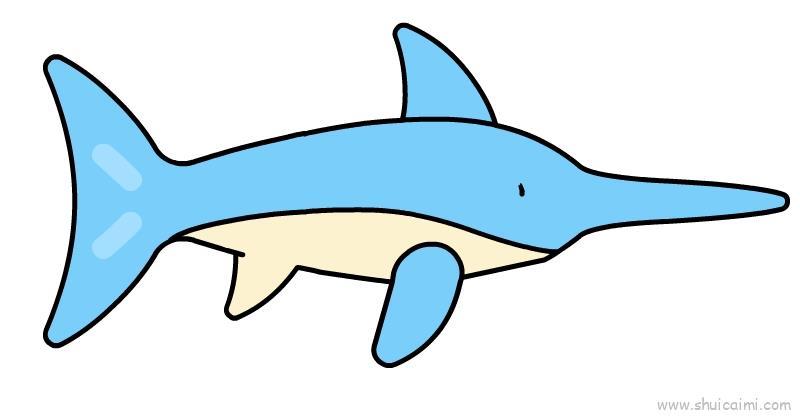 金枪鱼儿童画怎么画 金枪鱼简笔画图片