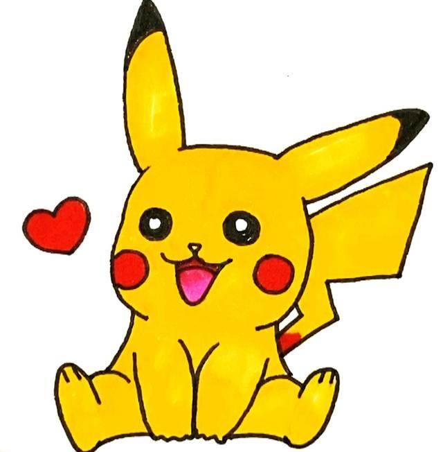 皮卡丘简笔画 皮卡丘简笔画简单又可爱