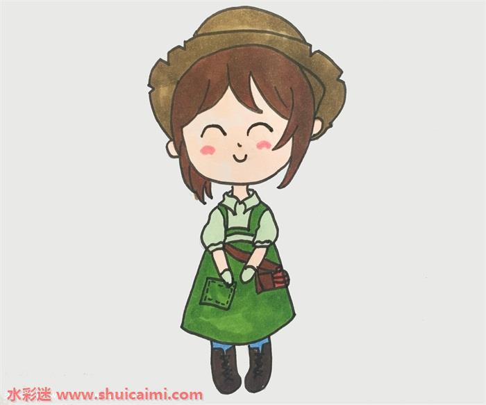 简单好看的五人格园丁全身画简笔画