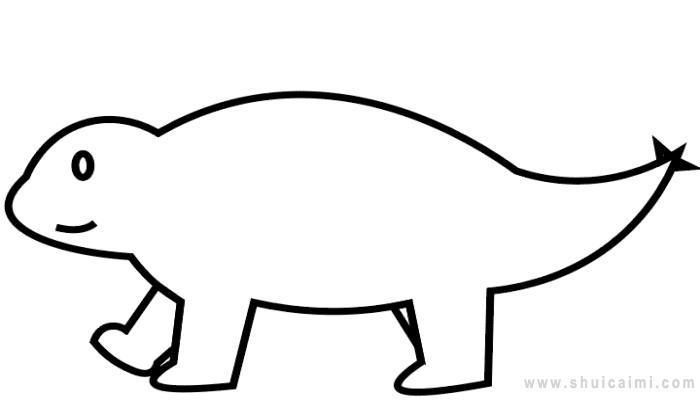 剑龙简笔画怎么画 剑龙简笔画简单