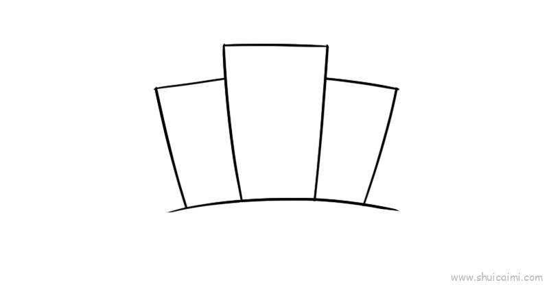 校园儿童画怎么画 校园简笔画步骤