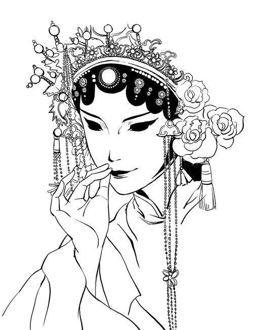 京剧脸谱简笔画 京剧脸谱简笔画儿童画