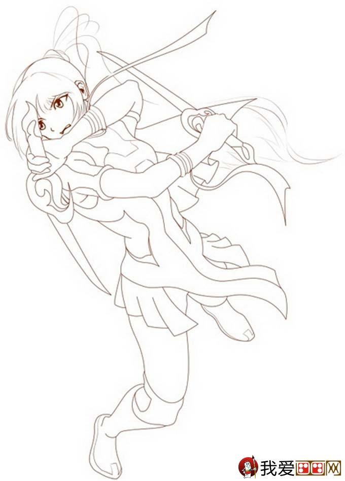 风格女斗士简笔画怎么画 风格女斗士简笔画简单又好看