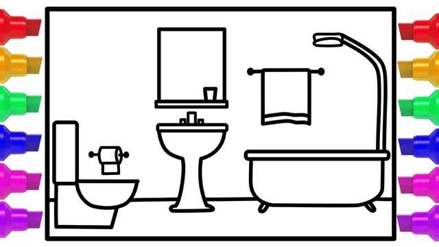 厕所简笔画 女生拉屎简笔画
