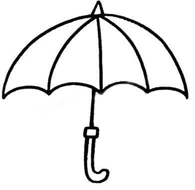 伞简笔画 伞简笔画彩色