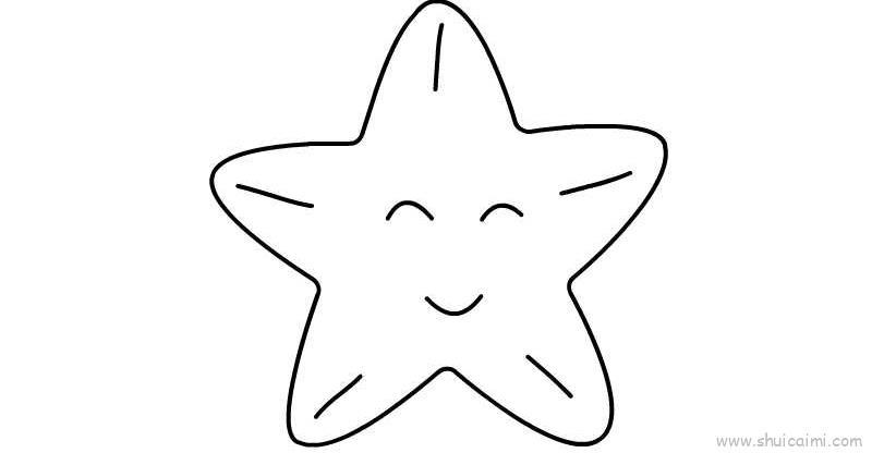 海星教程儿童画怎么画 海星教程简笔画简单又好看