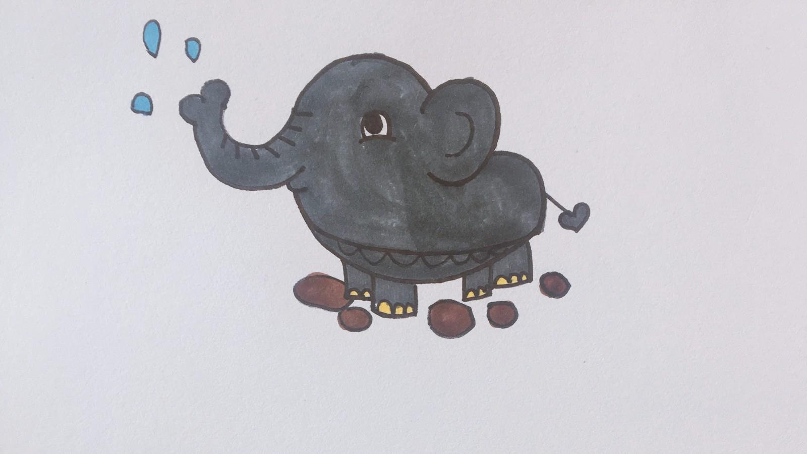 大象简笔画怎么画 大象简笔画步骤