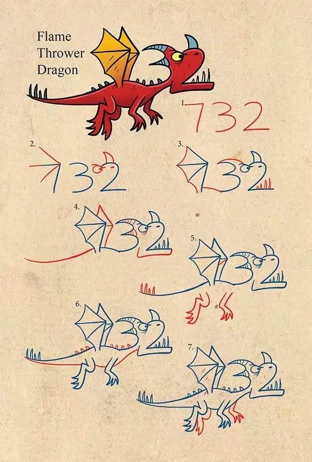 数字动物简笔画 数字动物简笔画教程