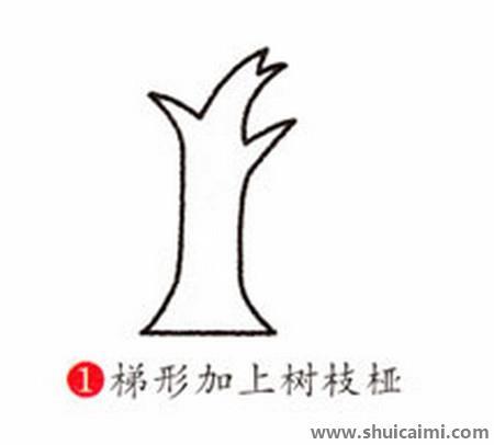 柳树儿童简笔画