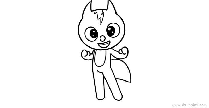 迷你特工队儿童画怎么画 迷你特工队简笔画画法