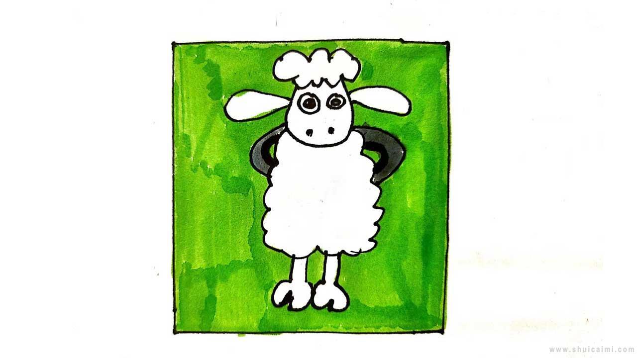 小羊肖恩简笔画怎么画 小羊肖恩简笔画步骤