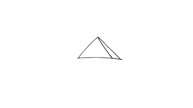 金字塔简笔画怎么画 金字塔简笔画顺序