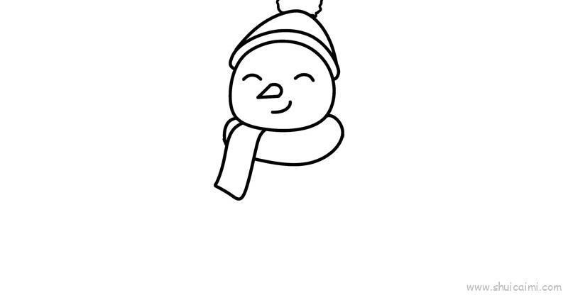 雪人儿童画怎么画 雪人简笔画简单又好看