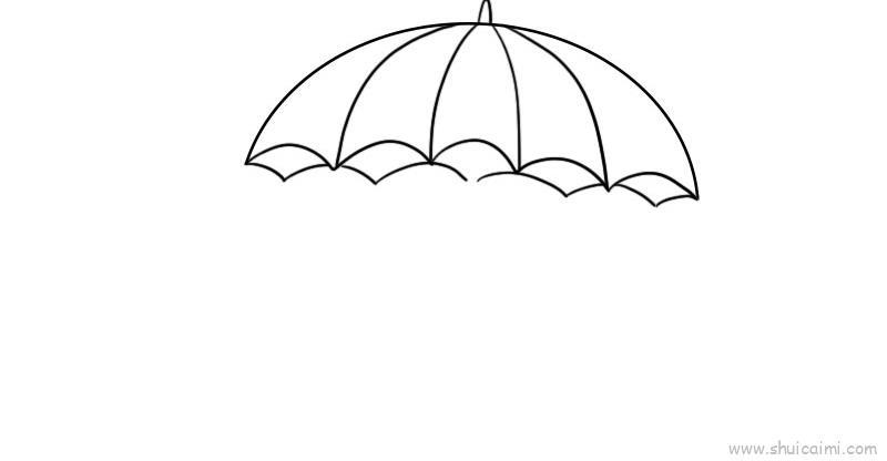 雨伞儿童画怎么画 雨伞简笔画图片大全