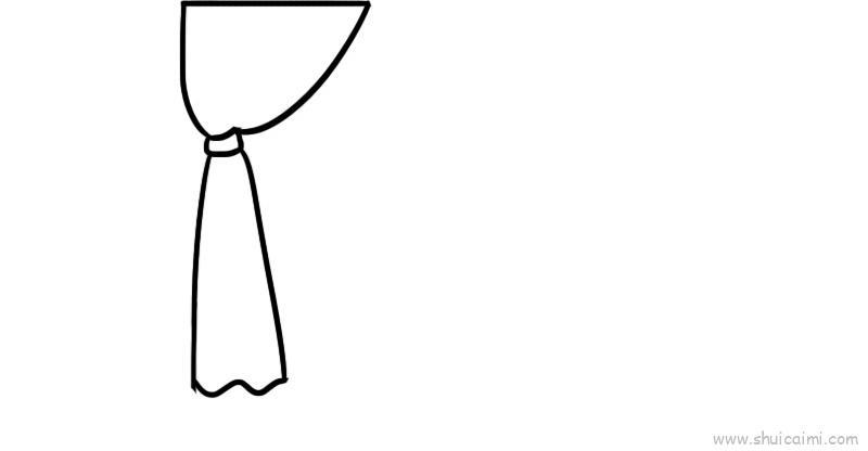 窗帘儿童画怎么画 窗帘简笔画简单