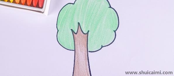 大树儿童简笔画怎么画 大树儿童画步骤