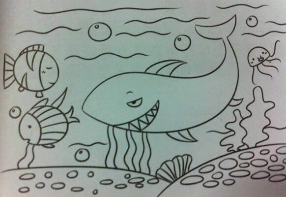 海洋动物简笔画 海洋动物简笔画可爱