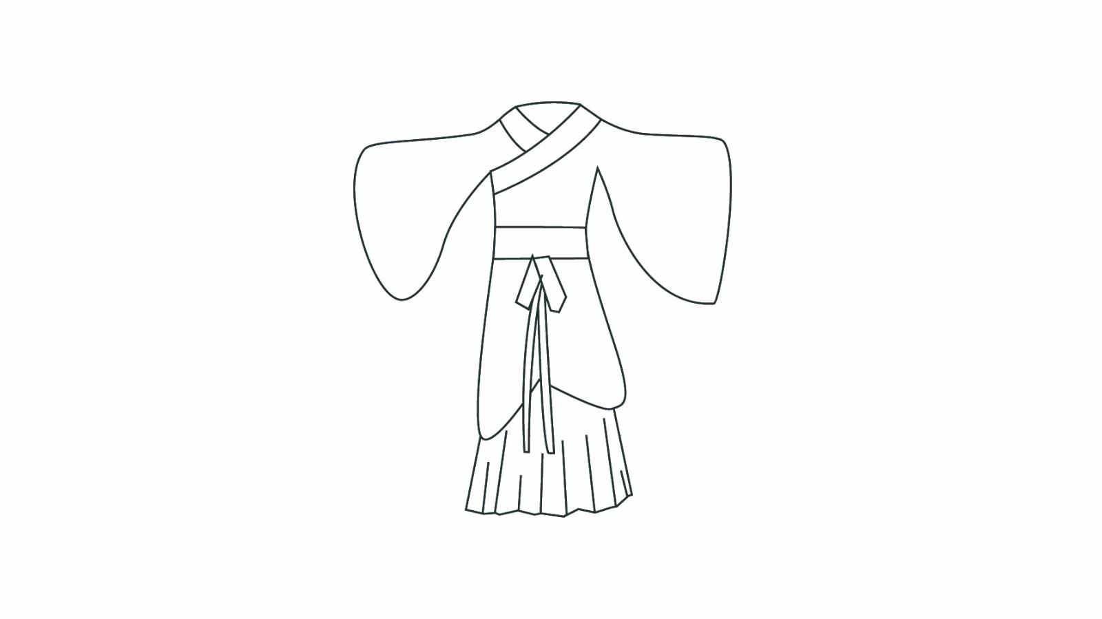 汉服的简笔画怎么画 汉服简笔画图片