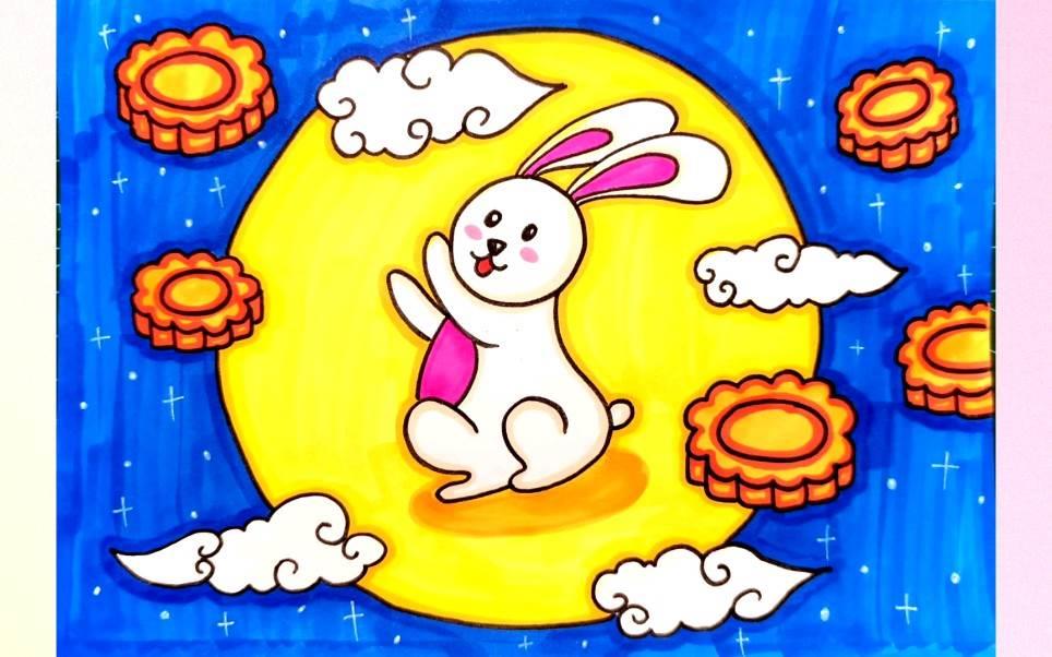 中秋节的简笔画 中秋节的简笔画图片大全
