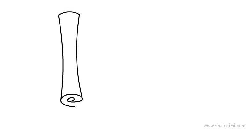 卷轴儿童画怎么画 卷轴简笔画简单