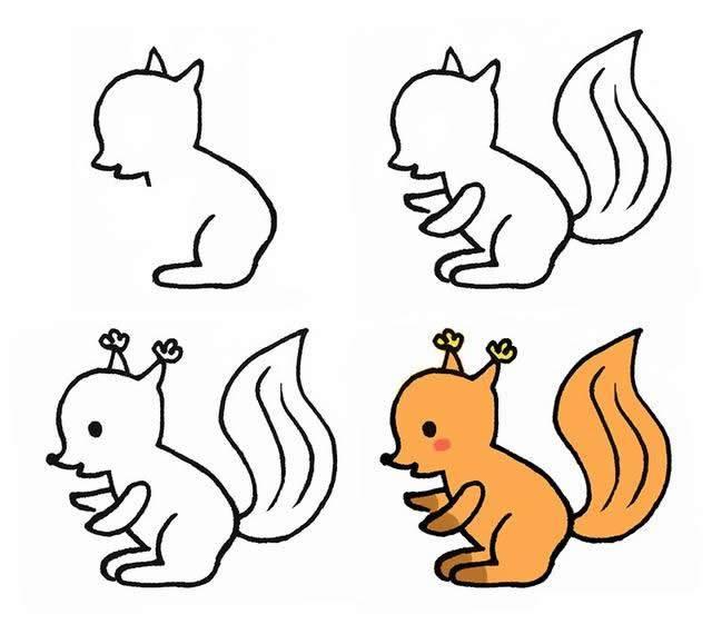 松鼠的简笔画 松鼠的简笔画怎么画