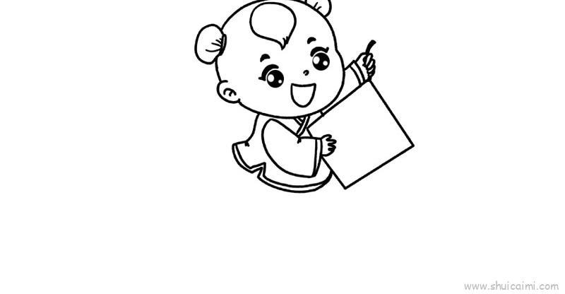 喜迎新春儿童画怎么画 喜迎新春简笔画步骤教学