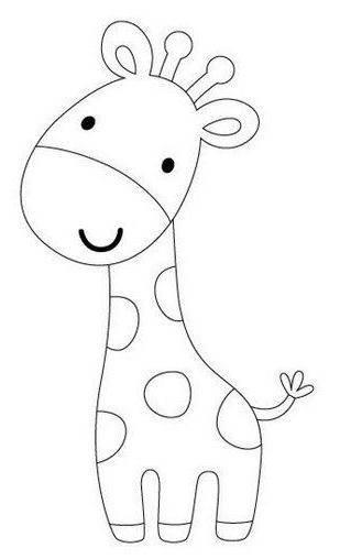 长颈鹿简笔画 长颈鹿简笔画彩色