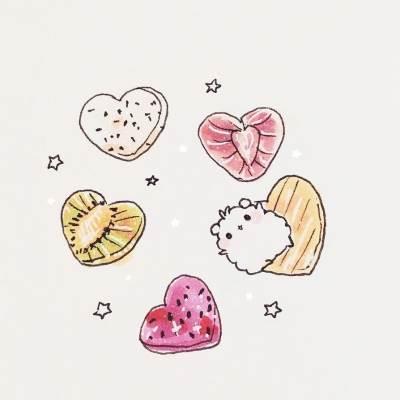 爱心简笔画食物 趣味简笔画