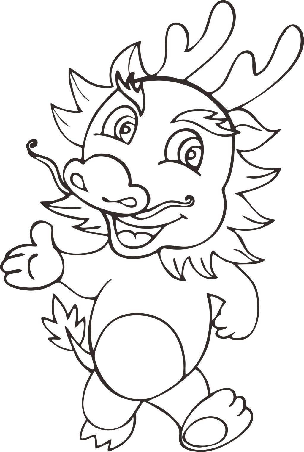 小龙的简笔画图片大全 小龙的简笔画图片大全可爱