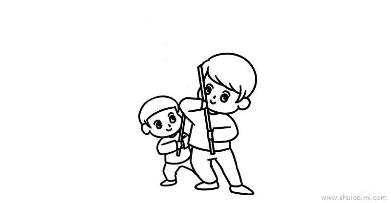 新年舞狮子儿童画怎么画 新年舞狮子简笔画顺序